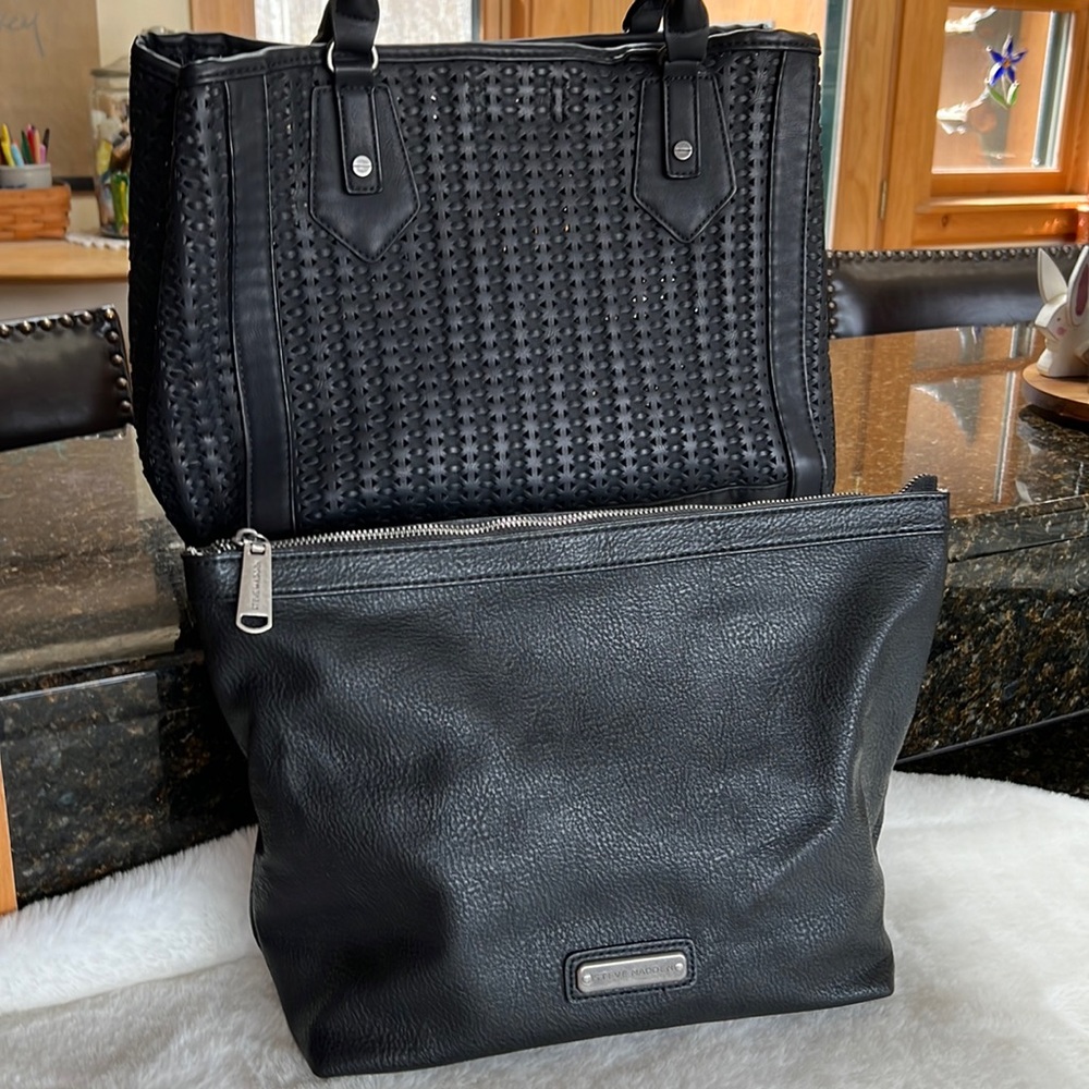 Steve Madden Tote 2 pc EUC